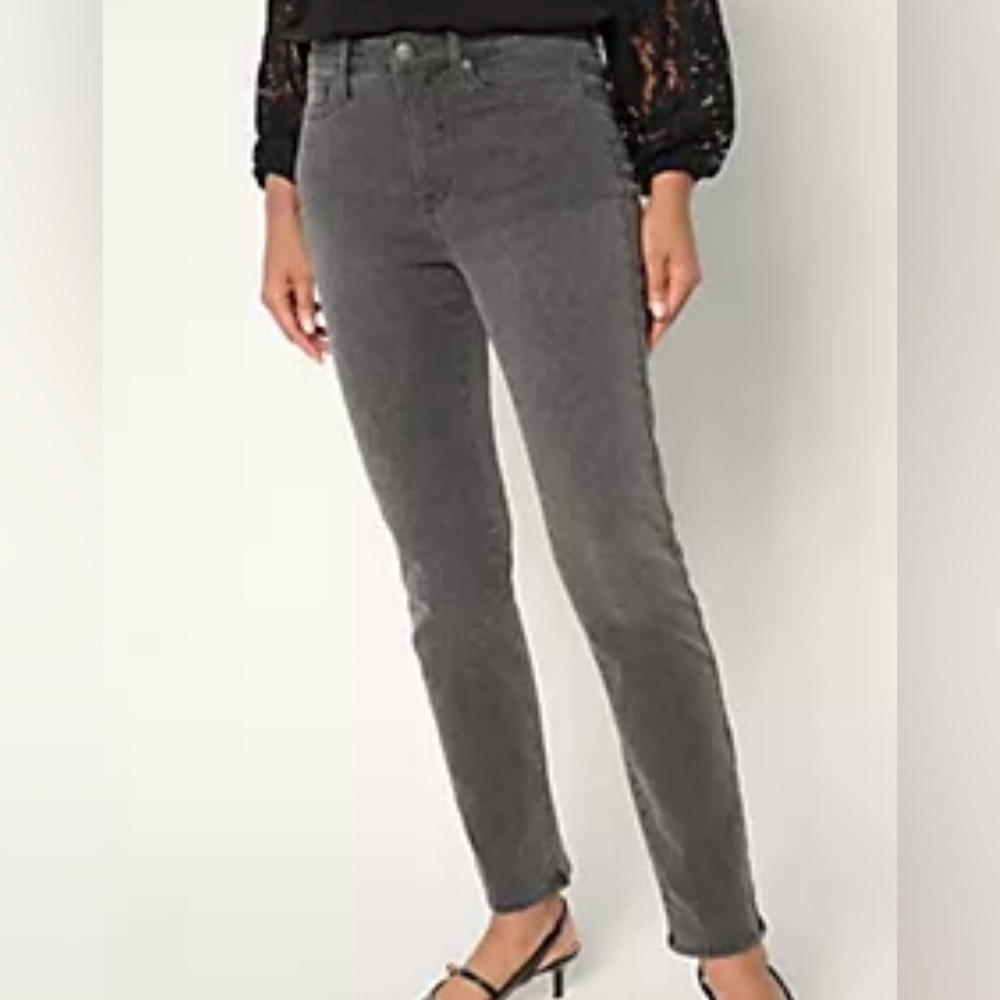 NYDJ Curves 360 Women's Charcoal Skinny Cropp d Jeans